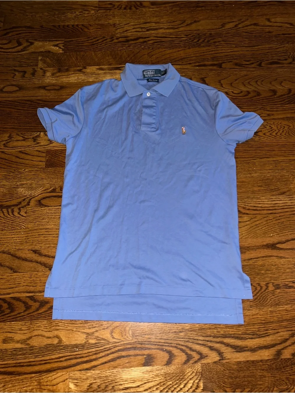 Polo Ralph Lauren Pima Interlock Polo Shirt Blue Short Sleeve Men’s Size Small